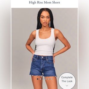 Abercrombie & Fitch High Rise Mom Jean Shorts 6/28